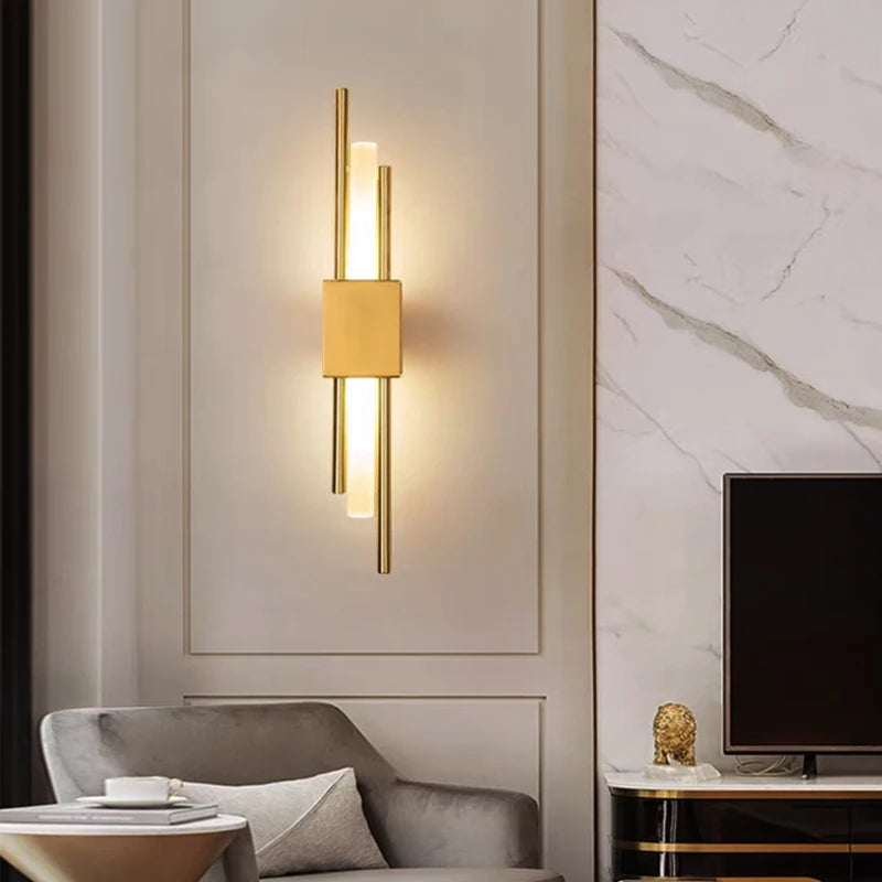 Nordic LED Wall Sconce – USB Plug-In Modern Wall Lamp for Home or Hotel
