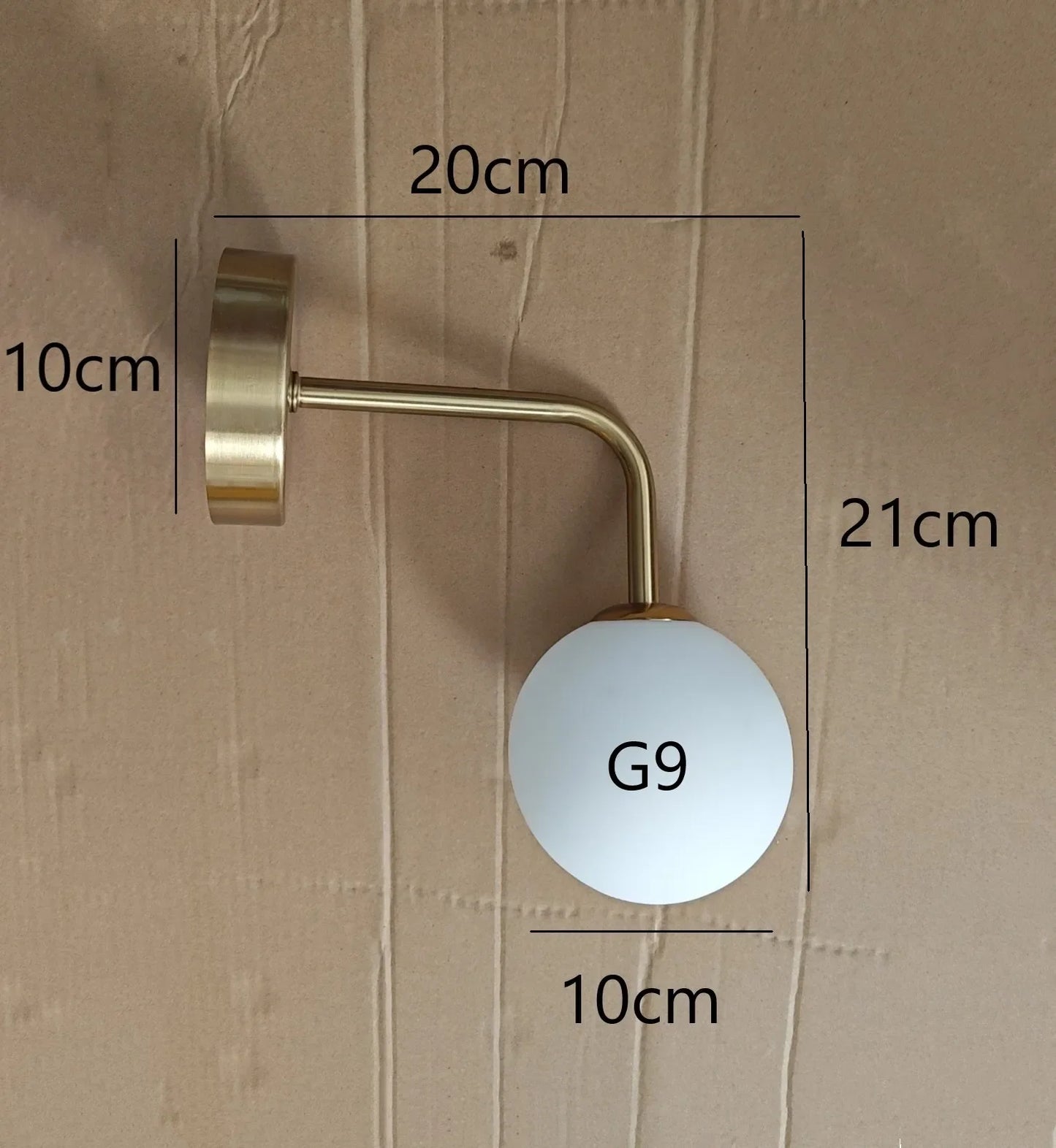 Modern Simple Glass Wall Lamp – Nordic Luxury Wall Light Fixture