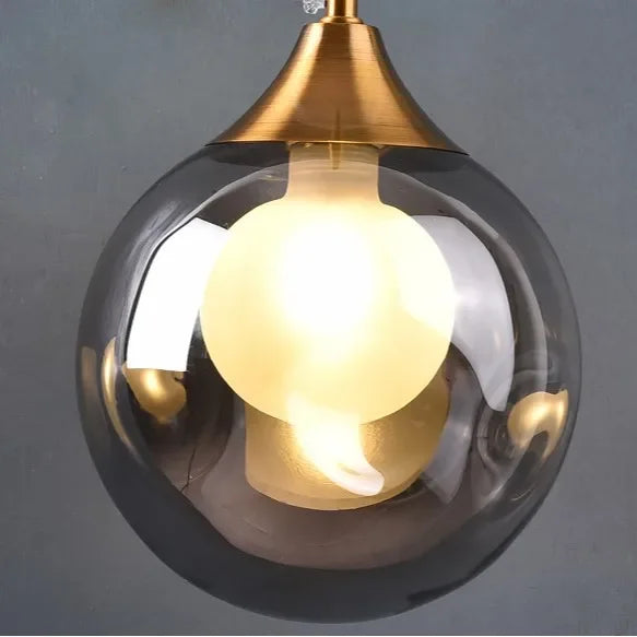 Modern LED Wall Lamp Glass Ball – Nordic Gold Sconce Light