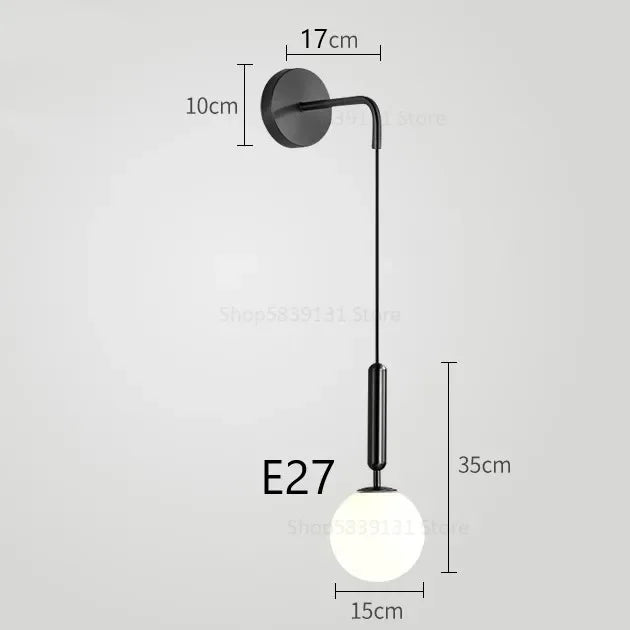 Modern Simple Glass Wall Lamp – Nordic Luxury Wall Light Fixture