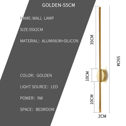Modern Minimalist LED Wall Light for Bedroom, Living Room & TV Wall